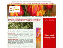 Tablet Screenshot of kwiaciarniaeden.pl